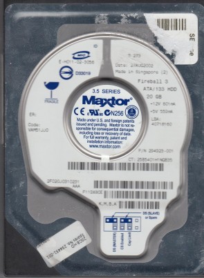 2F020J0 Maxtor 20GB IDE 3.5 Inch Hard Drive