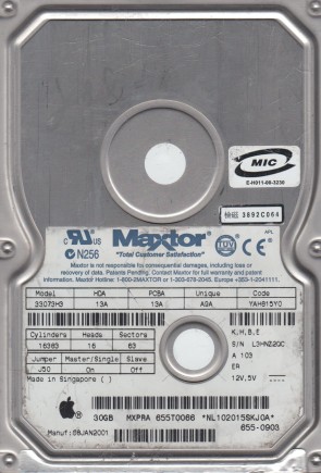 33073H3 Maxtor 30GB IDE 3.5 Inch Hard Drive