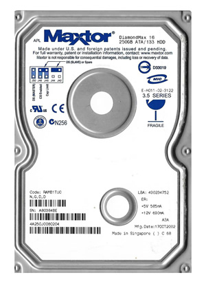 Maxtor4A250J0250 GBIDE3.5