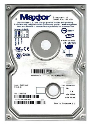 Maxtor4A300J0300 GBIDE3.5