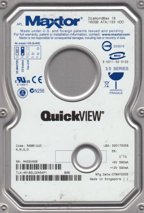 Maxtor4R160L0160 GBIDE3.5