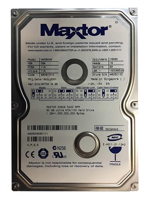 Maxtor4W080H680 GBIDE3.5