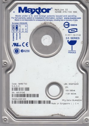 Maxtor5A320J0320 GBIDE3.5