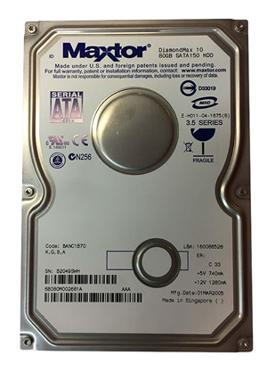 Maxtor6B080M080 GBSATA3.5