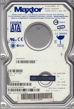 Maxtor6V300F0300 GBSATA3.5