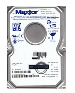 Maxtor7B250S0250 GBSATA3.5