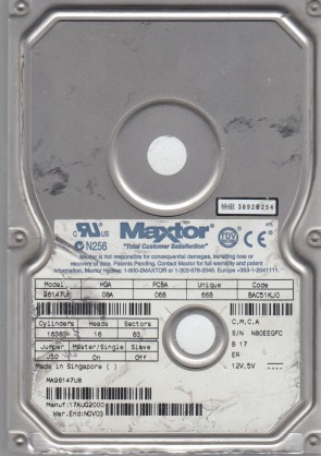 Maxtor96147U861470 MBIDE3.5
