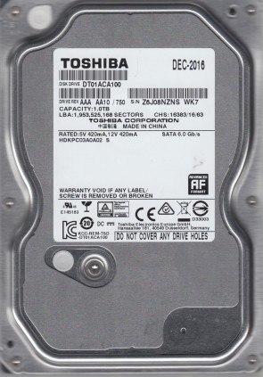 Toshiba hdd dt01aca100 прошивка