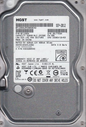 HDS5C1032CLA382 Hitachi 320GB SATA 3.5 Inch Hard Drive