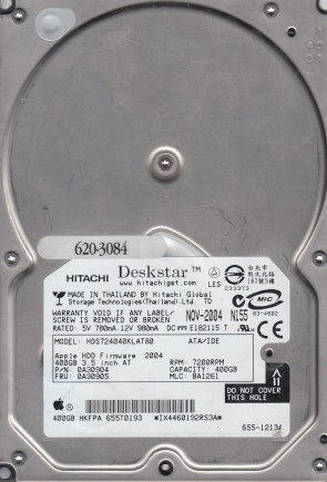 HDS724040KLAT80 Hitachi 400GB IDE 3.5 Inch Hard Drive