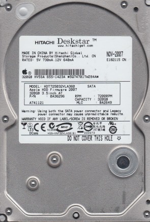HDT725032VLA360 Hitachi 320GB SATA 3.5 Inch Hard Drive