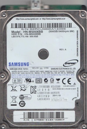 HN-M500XBB Samsung 500GB USB 2.5 Inch Hard Drive