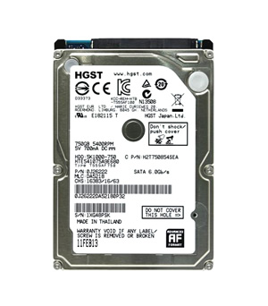HitachiHTE541075A9E680750 GBSATA2.5