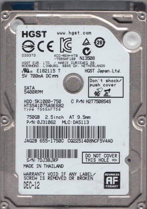 Hitachi HTS541075A9E682