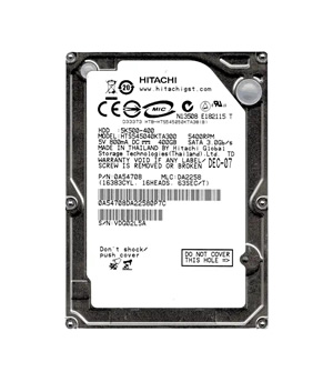 HitachiHTS545040KTA300400 GBSATA2.5