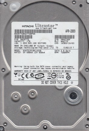 HUA721010KLA330 Hitachi 1TB SATA 3.5 Inch Hard Drive