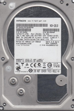 HUA722020ALA330 Hitachi 2TB SATA 3.5 Inch Hard Drive