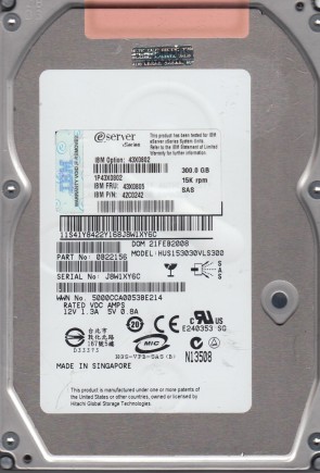 HUS153030VLS300 Hitachi 300GB SAS 3.5 Inch Hard Drive