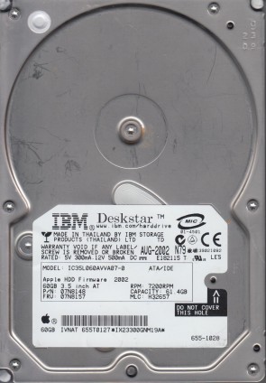 HitachiIC35L060AVVA0760 GBIDE3.5