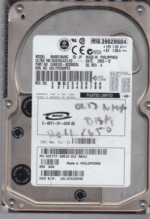 MAM3184MC Fujitsu 18.4GB SCSI 3.5 Inch Hard Drive