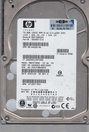 MAP3735NC Fujitsu 73GB SCSI 3.5 Inch Hard Drive