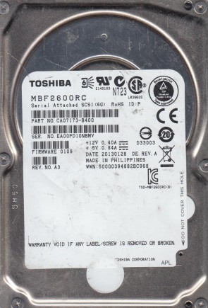 MBF2600RC Toshiba 600GB SAS 2.5 Inch Hard Drive