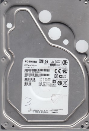 MD04ACA500 Toshiba 5TB SATA 3.5 Inch Hard Drive
