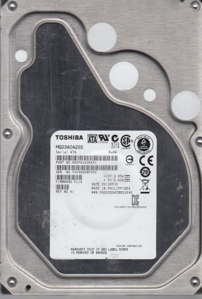 MG03ACA200 Toshiba 2TB SATA 3.5 Inch Hard Drive