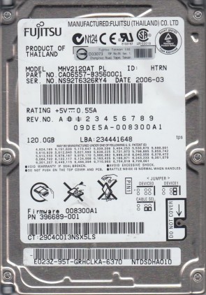 FujitsuMHV2120AT120 GBIDE2.5