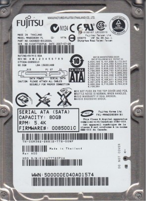 Fujitsu MHW208BH