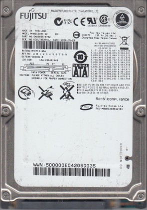 FujitsuMHW2120BK120 GBSATA2.5