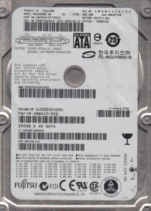 FujitsuMHZ2250BS250 GBSATA2.5