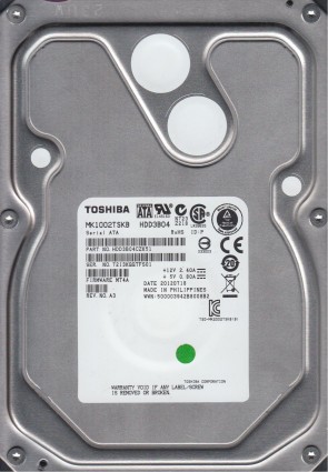 MK1002TSKB Toshiba 1TB SATA 3.5 Inch Hard Drive
