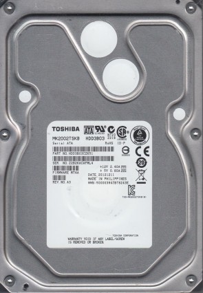MK2002TSKB Toshiba 2TB SATA 3.5 Inch Hard Drive