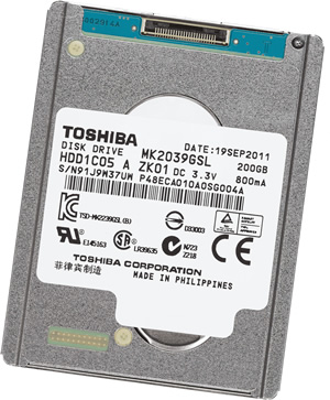 ToshibaMK2039GSL200 GBSATA1.8