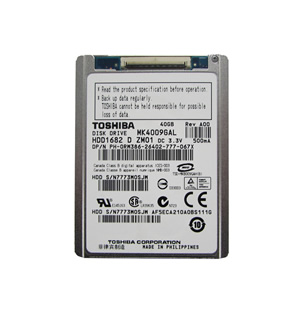 ToshibaMK4009GAL40 GBIDE1.8