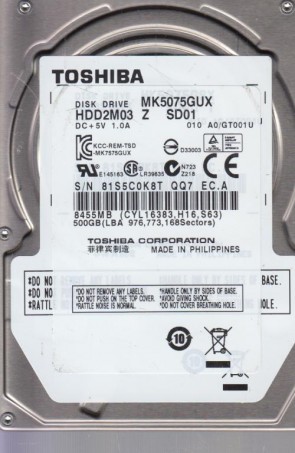 Toshiba MK5075GUX