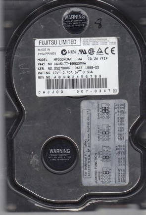 MPD3043AT Fujitsu 4.3GB IDE 3.5 Inch Hard Drive