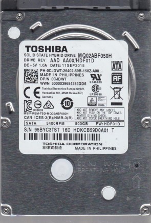 MQ02ABF050H Toshiba 500GB SATA 2.5 Inch Hard Drive