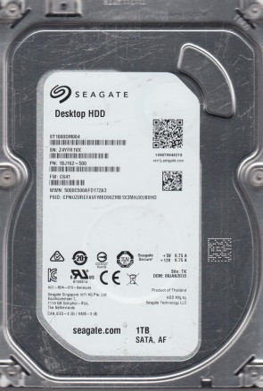 ST1000DM004 Seagate 1TB SATA 3.5 Inch Hard Drive