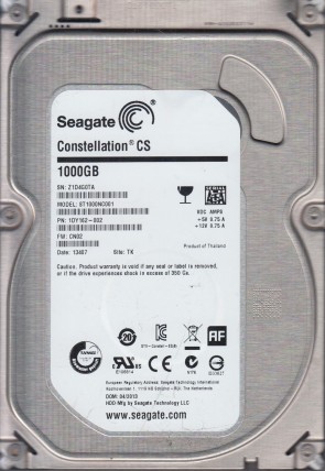 ST1000NC001 Seagate 1TB SATA 3.5 Inch Hard Drive