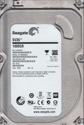 ST1000VX000 Seagate 1TB SATA 3.5 Inch Hard Drive