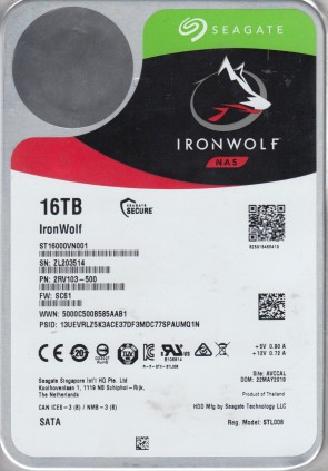 ST16000VN001 Seagate 16TB SATA 3.5 Inch Hard Drive