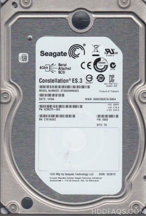 thumbnail image 2 of Seagate Constellation ES.3 ST2000NM0023 2TB / 2000GB 6.0Gbps Enterprise SAS Hard Disk Drive 2 of 11
