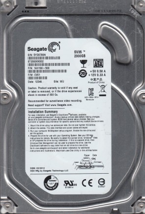 ST2000VX002 Seagate 2TB SATA 3.5 Inch Hard Drive