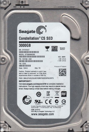 ST3000NC000 Seagate 3TB SATA 3.5 Inch Hard Drive