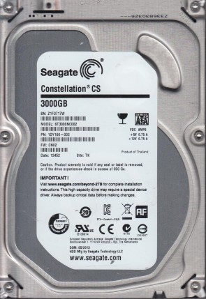 ST3000NC002 Seagate 3TB SATA 3.5 Inch Hard Drive