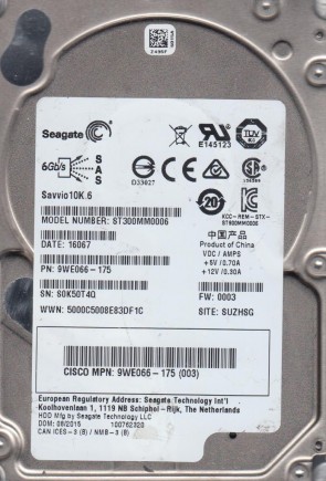 ST300MM0006 Seagate 300GB SAS 2.5 Inch Hard Drive