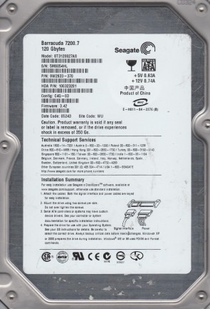 SeagateST3120827AS120 GBSATA3.5