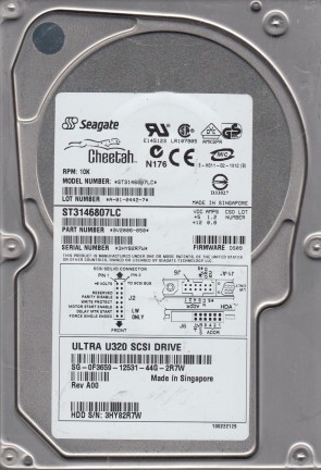 ST3146807LC Seagate 146GB SCSI 3.5 Inch Hard Drive